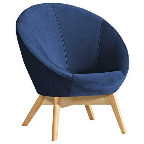 Dizajnové kreslo Patio - modrá