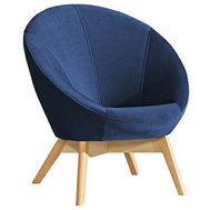 Dizajnové kreslo Patio - modrá