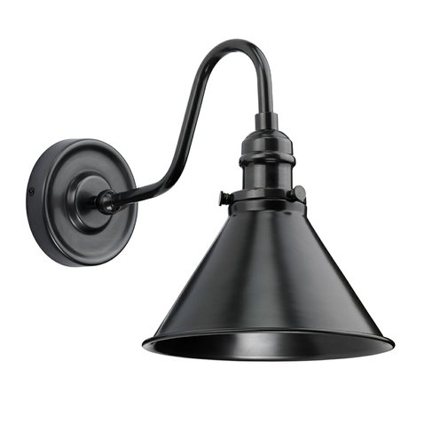 Nástenná lampa Provence - čierna 01