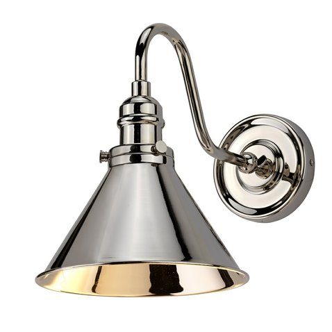Nástenná lampa Provence - leštený nikel 01