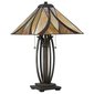 Vysoká vitrážová stolová lampa Asheville 02