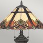 Vitrážová stolná lampa Cambridge 02