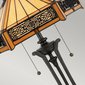 Vysoká vitrážová lampa Indus - vintage bronz 03