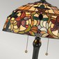 Dizajnová stolová lampa Kami s vitrážou 03