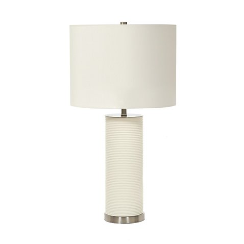 Biela stolová lampa Ripple 01