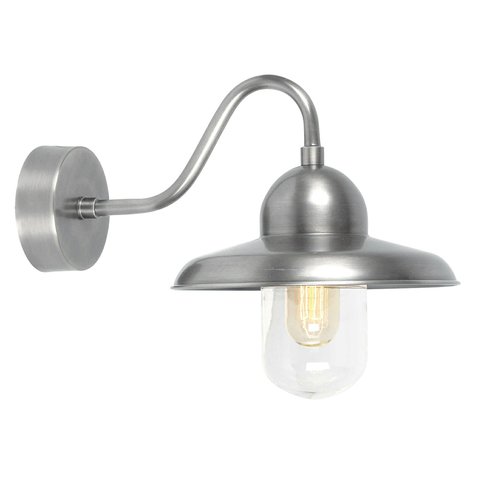 Nástenná vonkajšia lampa Somerton - starožitný nikel 01