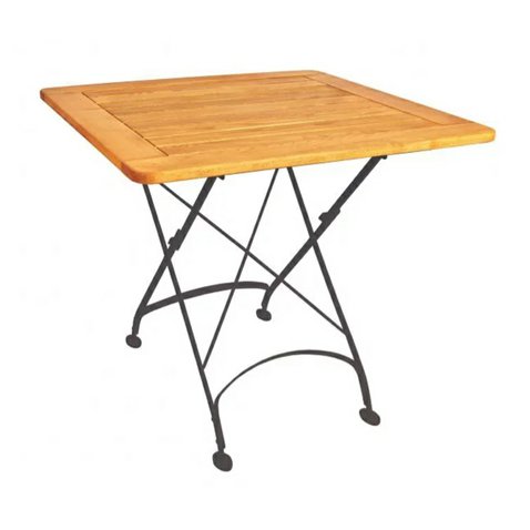 Drevený stolík na záhradu Maja 80x80 cm 01