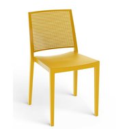 Elegantná stolička Grid - horčicovo žltá